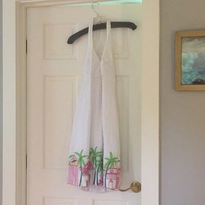 Lilly Pulitzer white halter sundress